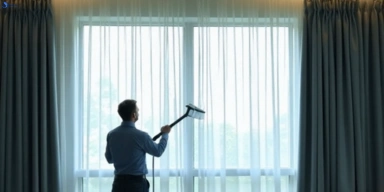 Commercial drapes cleaning service neranwood hotels offices