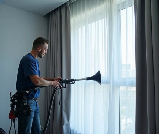 Professional drapes cleaning process tools Matty Curtain Cleaning neranwood