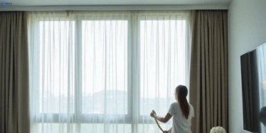 Delicate sheer drape cleaning neranwood Matty Curtain Cleaning